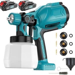 MAWIRON Geeignet für Makita Malwerkzeuge 1000ml großes Fassungsvermögen Ausgestattet mit 3 Düsen Geeignet für Decken, Zaunrenovierungen, Möbelrenovierungen Geeignet für alle Farben